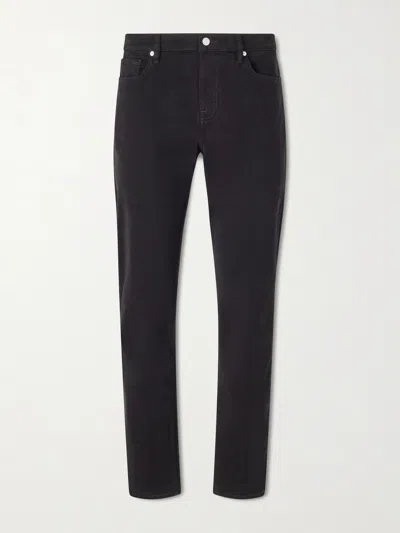 Frame L'homme Slim-fit Stretch Lyocell-blend Trousers In Multi