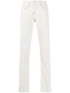 Frame Straight-leg Chino Trousers In Nude