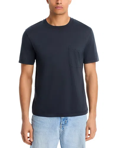 Frame Light Cotton Pocket T-shirt In Blue