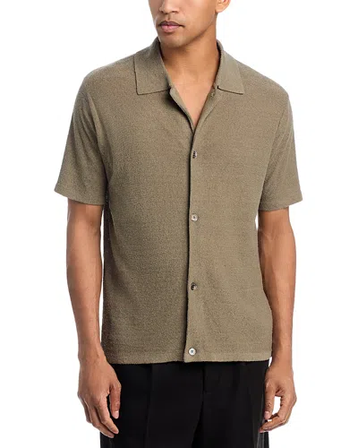 Frame Light Cotton Silk Cardigan In Green