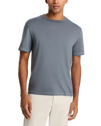 Frame Light Cotton Tee In Blue