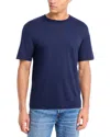 Frame Light Cotton Tee In Blue