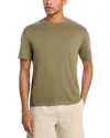 Frame Light Cotton Tee In Green