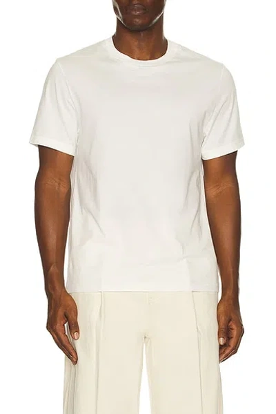 Frame Light Cotton Tee In White