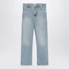 Frame Light Wash Denim Trousers In Blue