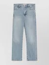 Frame Light Wash Denim Trousers In Blue