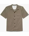 Frame Light Weight Cord Camp Shirt In Dark Beige In Beige