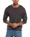 Frame Denim Lightweight Wool T-shirt In Brown