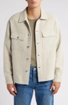 Frame Men's Tweed Overshirt In Dove Tweed