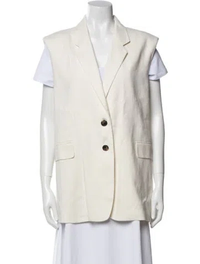 Pre-owned Frame Linen Blazer In Neutral