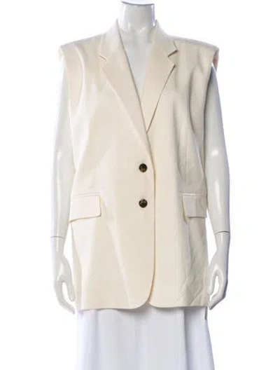 Pre-owned Frame Linen Blazer In Neutral