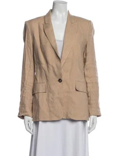 Pre-owned Frame Linen Blazer In Neutrals