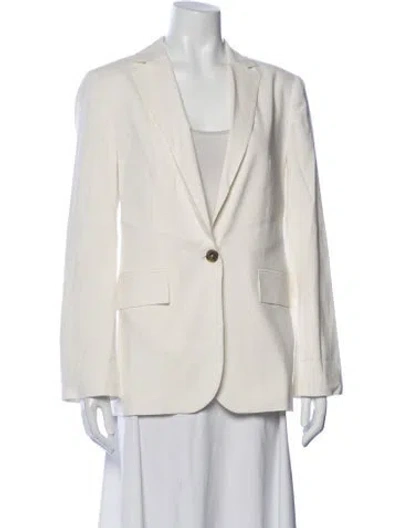 Pre-owned Frame Linen Blazer In Neutrals