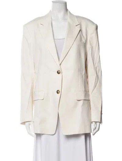 Pre-owned Frame Linen Blazer In Neutrals
