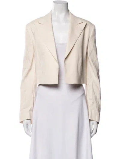 Pre-owned Frame Linen Blazer In Neutrals