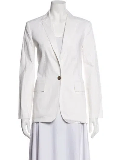 Pre-owned Frame Linen Blazer In Neutrals
