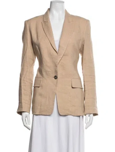 Pre-owned Frame Linen Blazer In Neutrals