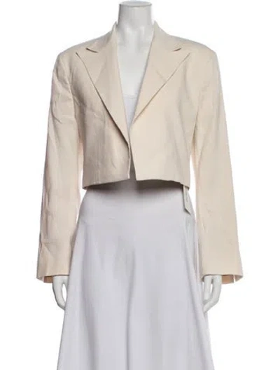 Pre-owned Frame Linen Blazer In Neutrals