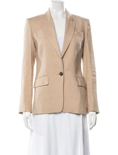 Pre-owned Frame Linen Blazer In Neutrals