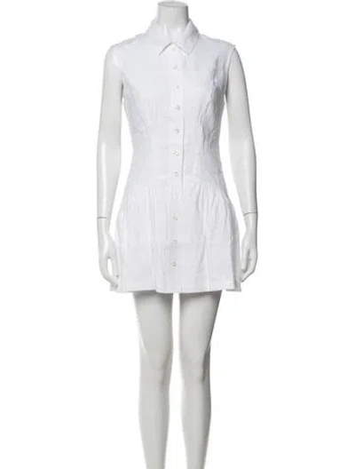 Pre-owned Frame Linen Mini Dress W/ Tags In Neutral
