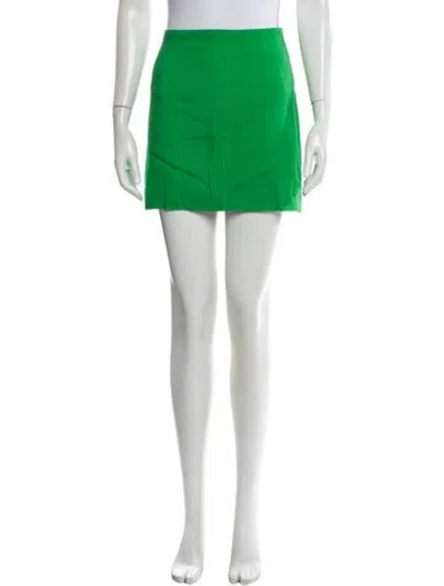 Pre-owned Frame Linen Mini Skirt In Black