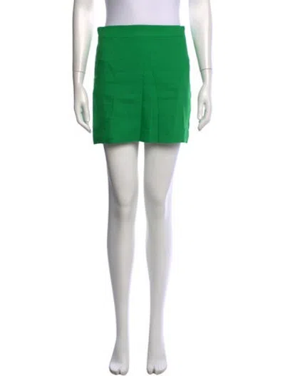 Pre-owned Frame Linen Mini Skirt In Black
