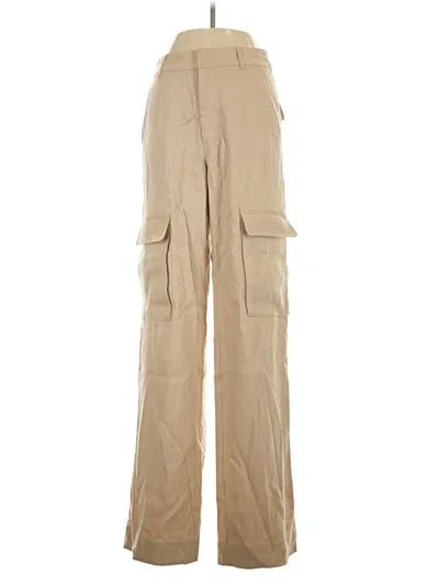 Pre-owned Frame Linen Pants In Tan