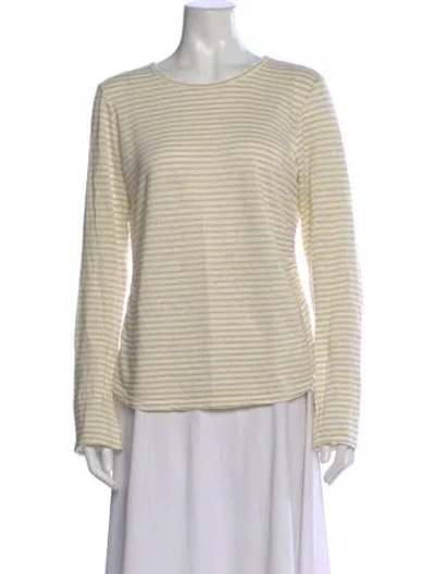 Pre-owned Frame Linen Striped Top