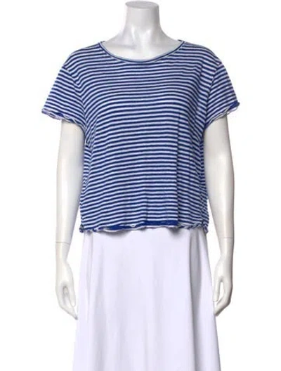 Pre-owned Frame Linen Striped T-shirt In Multi