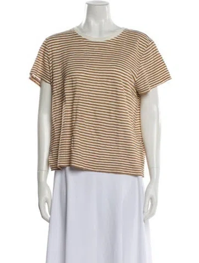 Pre-owned Frame Linen Striped T-shirt In Multi