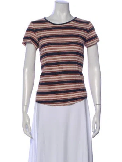 Pre-owned Frame Linen Striped T-shirt In Multi