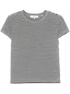 Frame T-shirt Aus Leinen In Schwarz