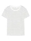 Frame Linen T-shirt In White