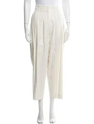 Pre-owned Frame Linen Wide Leg Pants In Neutral