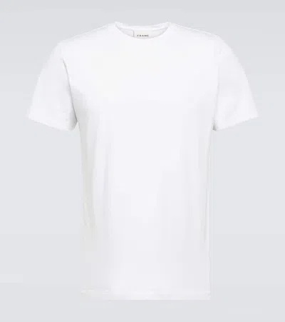 Frame Logo Cotton Jersey T-shirt In Blank