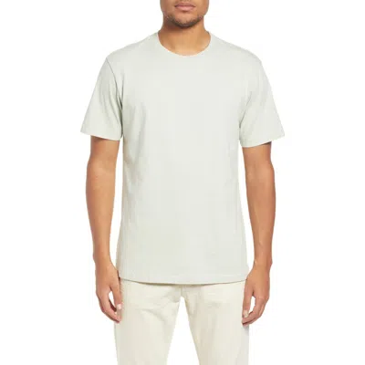 Frame Logo Cotton T-shirt In Grey Green