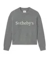 Frame Logo Crew Neck Sweater In Gray