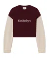 Frame Logo Crewneck Sweater In Red