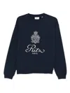 Frame Logo Graphic Sweater In Blue