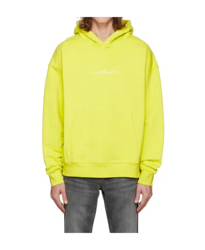 Frame Logo Hooded Sweater In Yellow