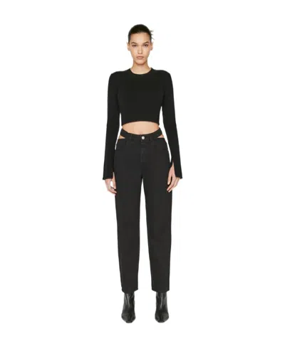 Frame Logo Jeans In Black