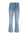 Frame Le Pixie Italien Straight Denim In Pure Blue In Blue