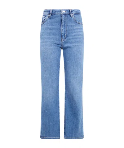 Frame Logo Patch Pants In Blue