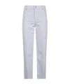 Frame Logo Patch Pants In White