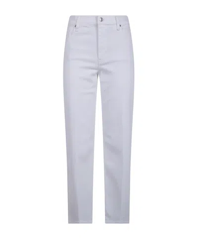 Frame Logo Patch Pants In White