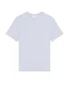 Frame Cotton Embroidered Logo T-shirt In Baby Blue