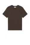 Frame Logo Tee In Brown