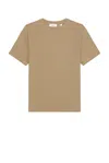 Frame Logo Tee In Brown