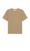 Frame Logo Tee In Brown