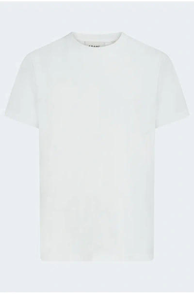 Frame Logo Tee In White